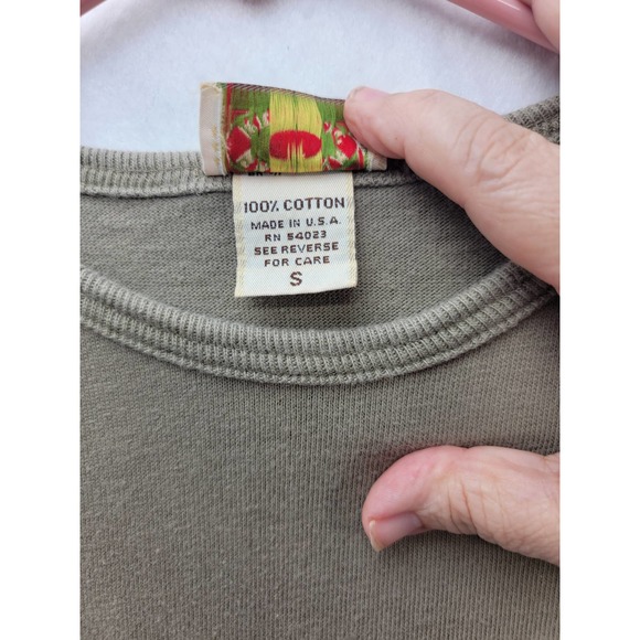 Banana Republic Brown Khaki long sleeve women's crewneck T, Size S - Picture 7 of 7